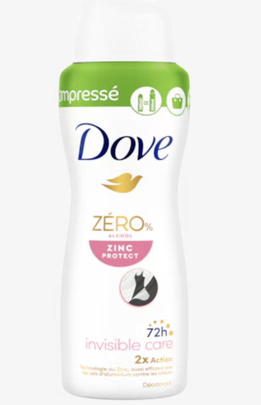 Dove déodorant invisible care
