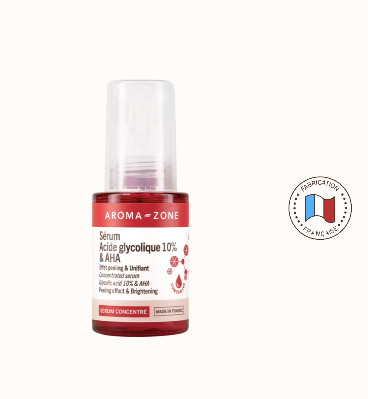 Sérum concentré Acide glycolique 10% & AHA