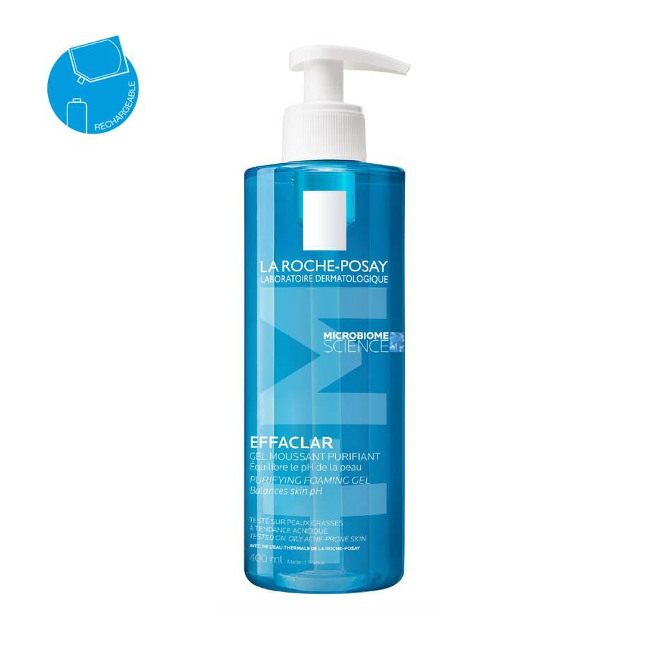 Effaclar gel moussant purifiant nettoyant peau grasse