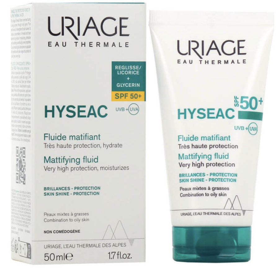 Fluide matifiant hyseac spf50