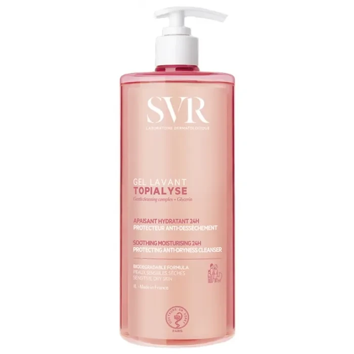 TOPIALYSE - Gel Lavant Apaisant & Hydratant 24h Peaux Sensibles