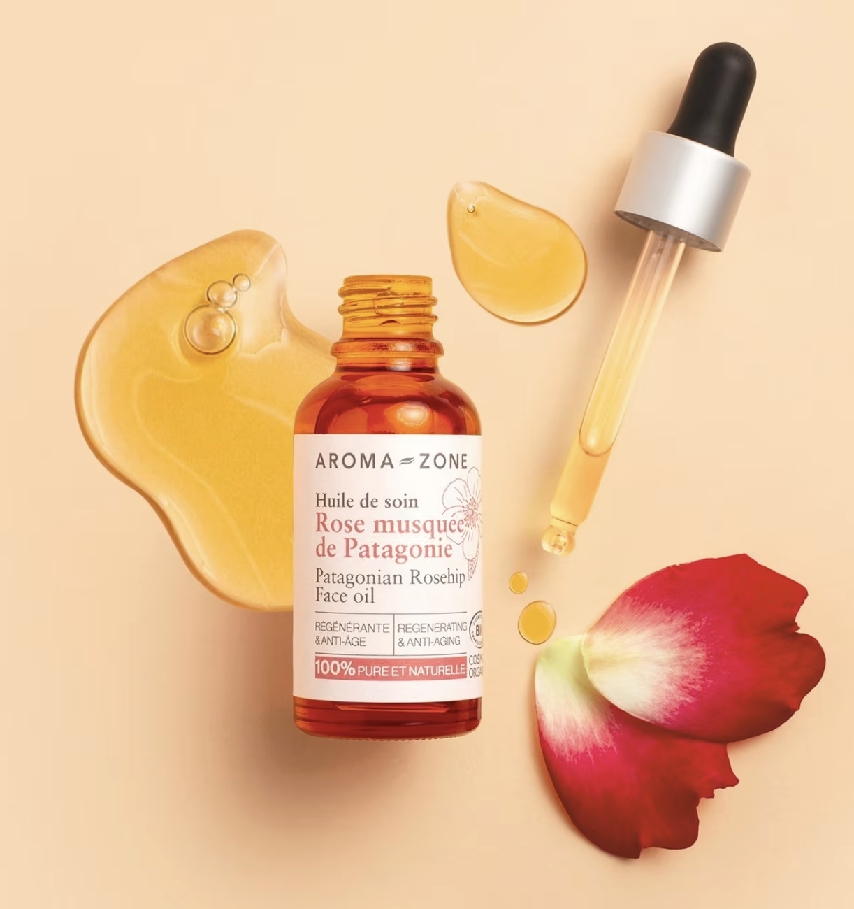 Huile de soin Rose musquée de Patagonie BIO