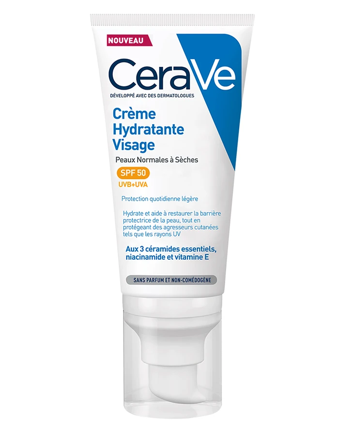 Crème Hydratante Visage SPF50