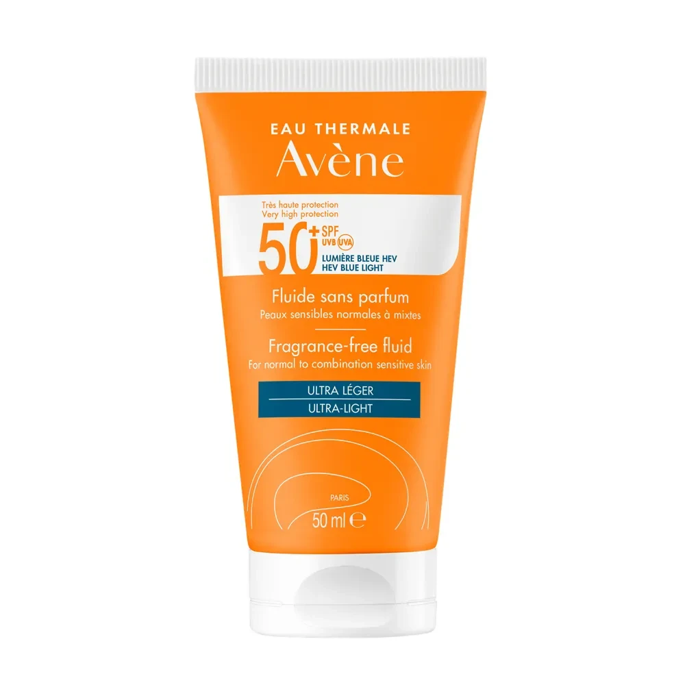 Avène Solaire Fluide Spf50+ Sans Parfum Ultra-Léger