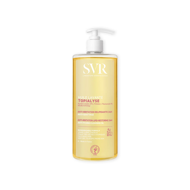 TOPIALYSE - Huile Lavante Anti-Irritation Relipidante Peaux Sensibles